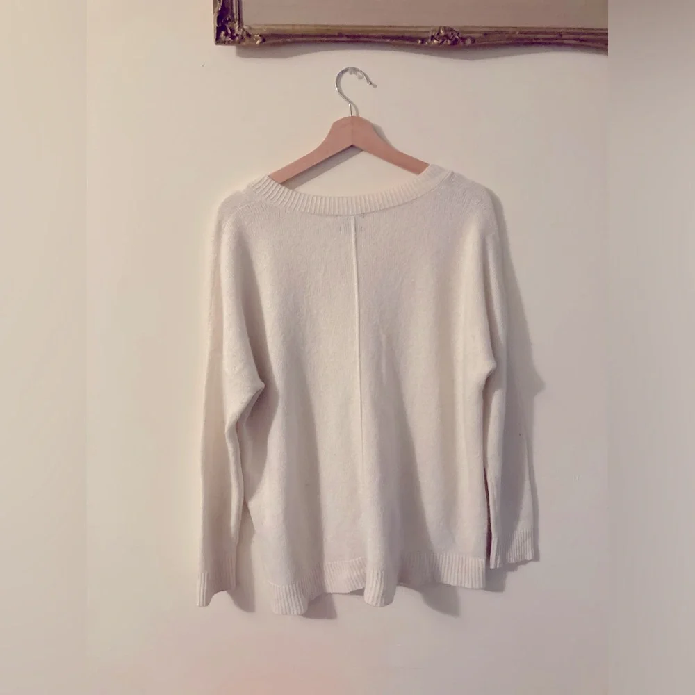 Massimo Dutti Italian Designer Cream Sweater Women’s Size XS - Picture 2 of 6